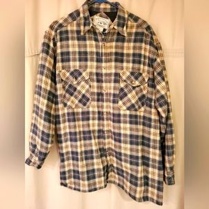Men's outdoor shirt with interlining size large